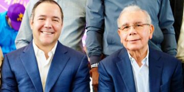 Danilo Medina y Johnny Pujols