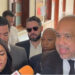 Faride Raful, y su abogado Miguel Valerio
