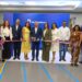 El presidente ejecutivo de Banreservas, Leonardo Aguilera, encabeza el corte de cinta durante la inauguración de la nueva oficina comercial en Plaza Paseo 27, acompañado por ejecutivos de la institución, colaboradores e invitados especiales.