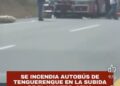 Autobús de transporte San Juan – Santo Domingo se incendia en El Número – Azua