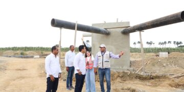 Wellington Arnaud supervisa alcantarillado sanitario de Mao