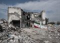Escombros de la escuela Shajarat al-Tayyiba