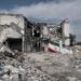 Escombros de la escuela Shajarat al-Tayyiba