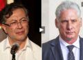 Gustavo Petro y Miguel Díaz-Canel