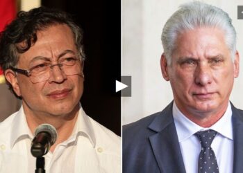 Gustavo Petro y Miguel Díaz-Canel