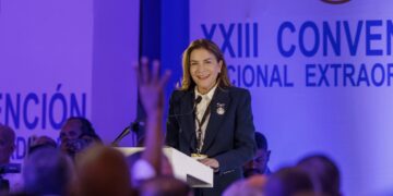 Carolina Mejía resalta madurez política del PRM, partido convoca convención para el 9 de agosto y elegirá autoridades por dos años