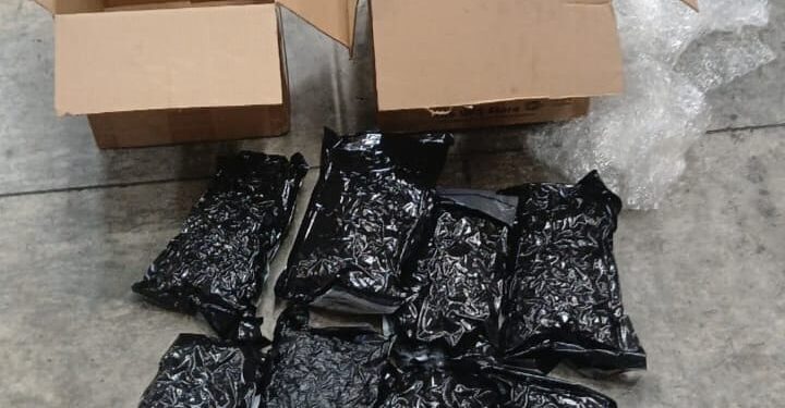 Incautan ocho paquetes y latas llenas de marihuana en el AILA
