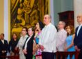 Luis Abinader realiza misa