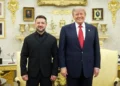 Donald Trump y Zelenski dialogan en la Casa Blanca sobre la fabricación ucraniana del sistema de misiles Patriot