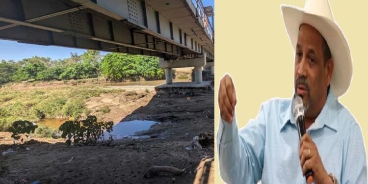 Santiago Riverón advierte posible tragedia por deterioro de puente fronterizo
