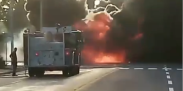 Digesett reporta incendio de camión de combustible en la George Washington próximo al Sheraton