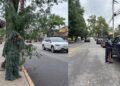 Policía en NJ con traje de arbusto de hojas falsas sorprende a 74 conductores distraido con sus telefonos celulares
