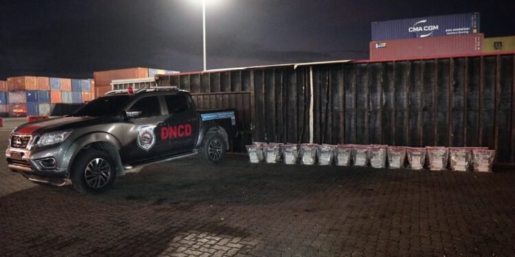 DNCD incauta 303 paquetes de presunta cocaína ocultas en el Puerto Caucedo