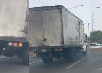 Camión contamina y maneja temerario: pone en riesgo a todos