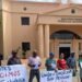 Envejecientes de Haina protestan frente a Palacio Nacional