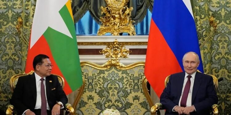 Putin refuerza respaldo a junta militar de Myanmar con nuevos acuerdos de cooperación