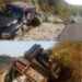 Patana cargada de abono se vuelca en el Derrumbao de San Rafael; chofer sale ileso