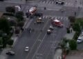 Los Ángeles, EEUU: Helicóptero se estrella y mata a tres personas cerca de choque de autobús