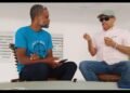 El Reportero Abdías Estrella y el activista del Movimiento Popular Dominicano (MPD) Fidel Soto Castro