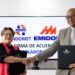 Emidom e Indomet firman acuerdo para instalar tres estaciones meteorológicas automáticas en Pedernales