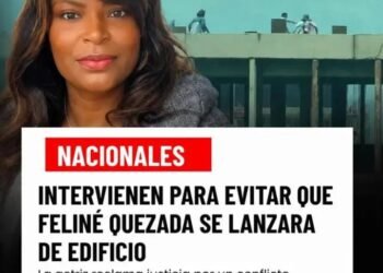 Evitan que abogada y actriz se lanzara de edificio en Plaza Central