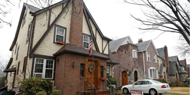 La casa de la infancia del presidente Donald Trump