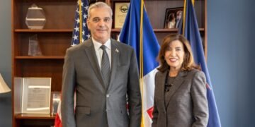 Presidente Luis Abinader y gobernadora Hochul