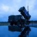 Un sistema móvil de misiles tierra-aire MIM-104 Patriot