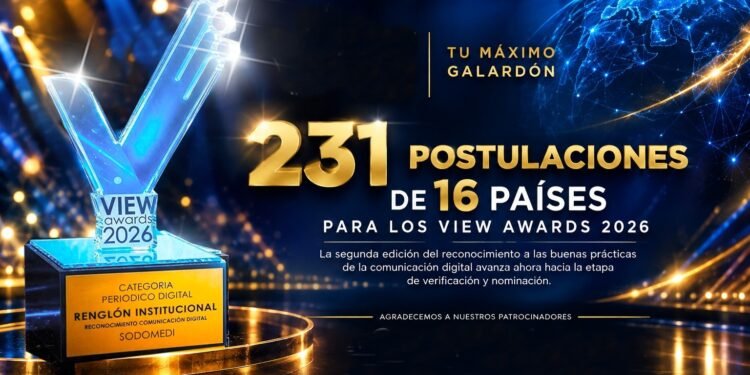SODOMEDI recibe 231 postulaciones de 16 países para los View Awards 2026