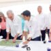 Abinader supervisa alcantarillado sanitario de Licey al Medio