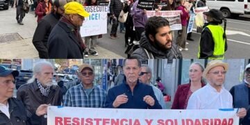 Cientos marchan en el Alto Manhattan contra ICE