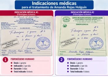 Familiares apelan a la solidaridad para adquirir fibrinógeno, medicamento indicado como parte de su tratamiento