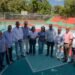 Robert Polanco supervisa obras y entrega canchas en Elías Piña y San Juan