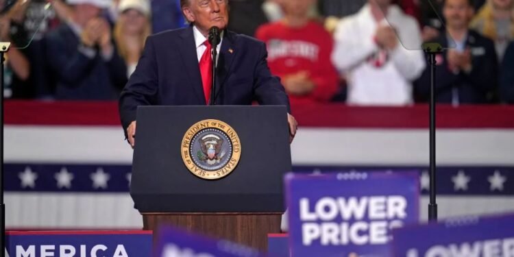 Video: Trump se burla de manifestante que lo interrumpió durante un mitin electoral en Ohio
