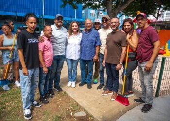 Carolina logra gran integración comunitaria con programa “Yo Barro Mi Frente” en el 30 de Mayo