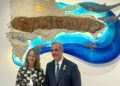 Abinader inaugura Salón Dominicano en la FAO con obra de Victoria Thomen