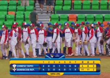 República Dominicana supera a China Taipei y va por medalla este domingo en Mundial U15