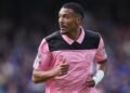 Wilson Isidor del club inglés Sunderland durante un partido de la Liga Premier contra Ipswich, el 22 de agosto de 2026, en Ipswich. (AP Foto/Dave Shopland) License this photo